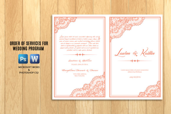 Download Wedding Program Template Brochure - Wedding program template Collection