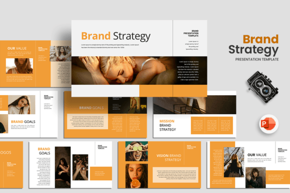 Download Brand Strategy - PowerPoint Template - Brand strategy Collection