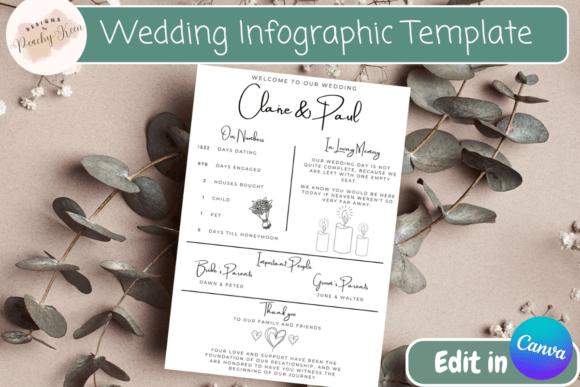 Download Infographic Wedding Program Template - Wedding program template Collection