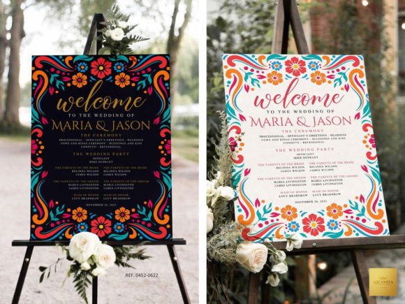 Download Mexican Theme Wedding Program Template - Premium Bundle